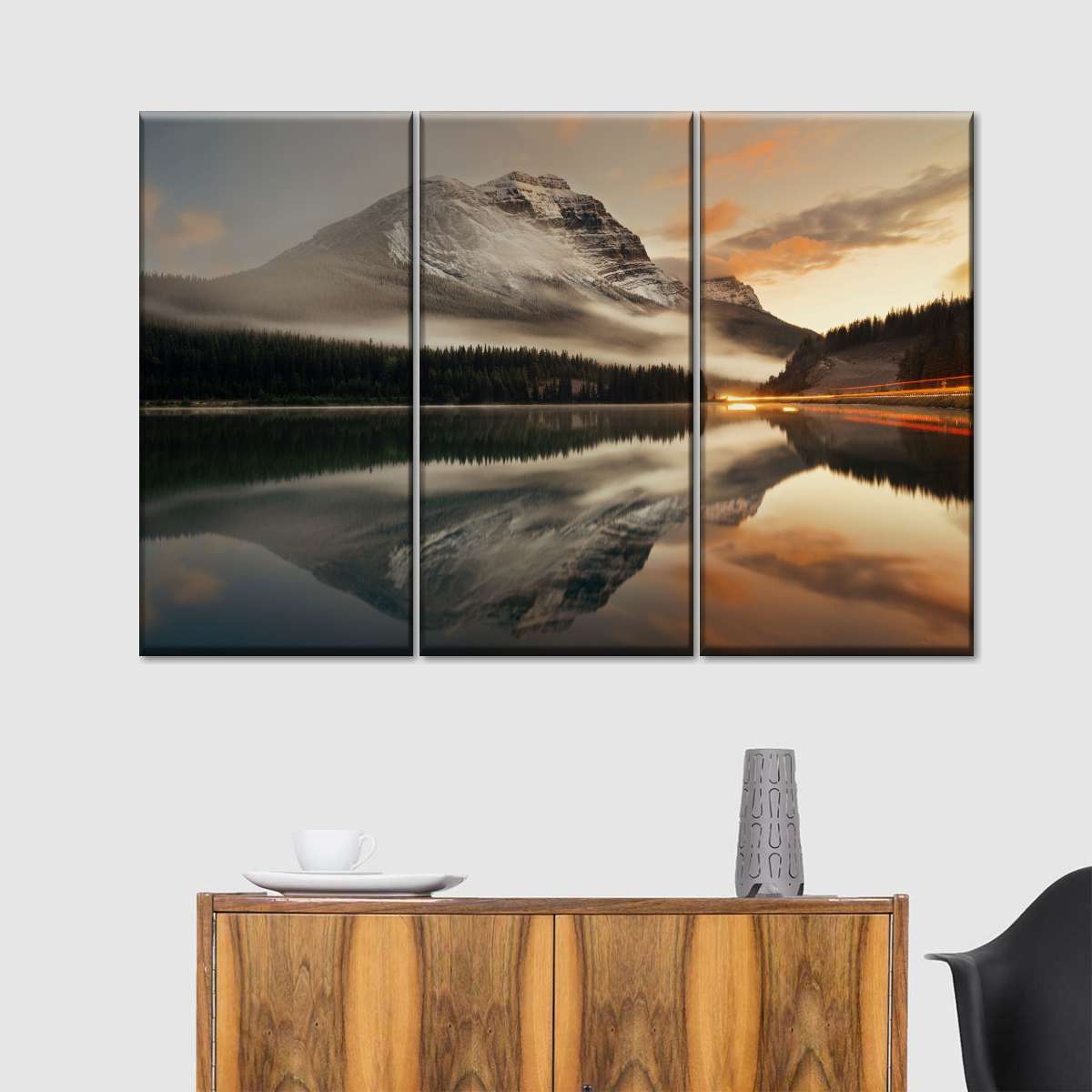 Lake At Sunset Wall Art