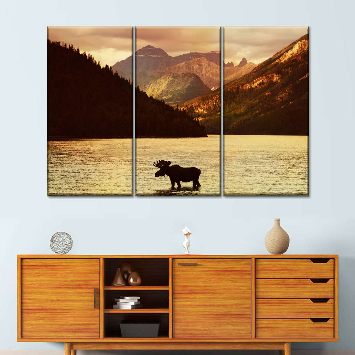 Lake Moose Wall Art