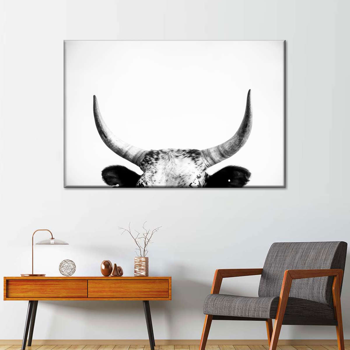 Cow Horns Wall Art