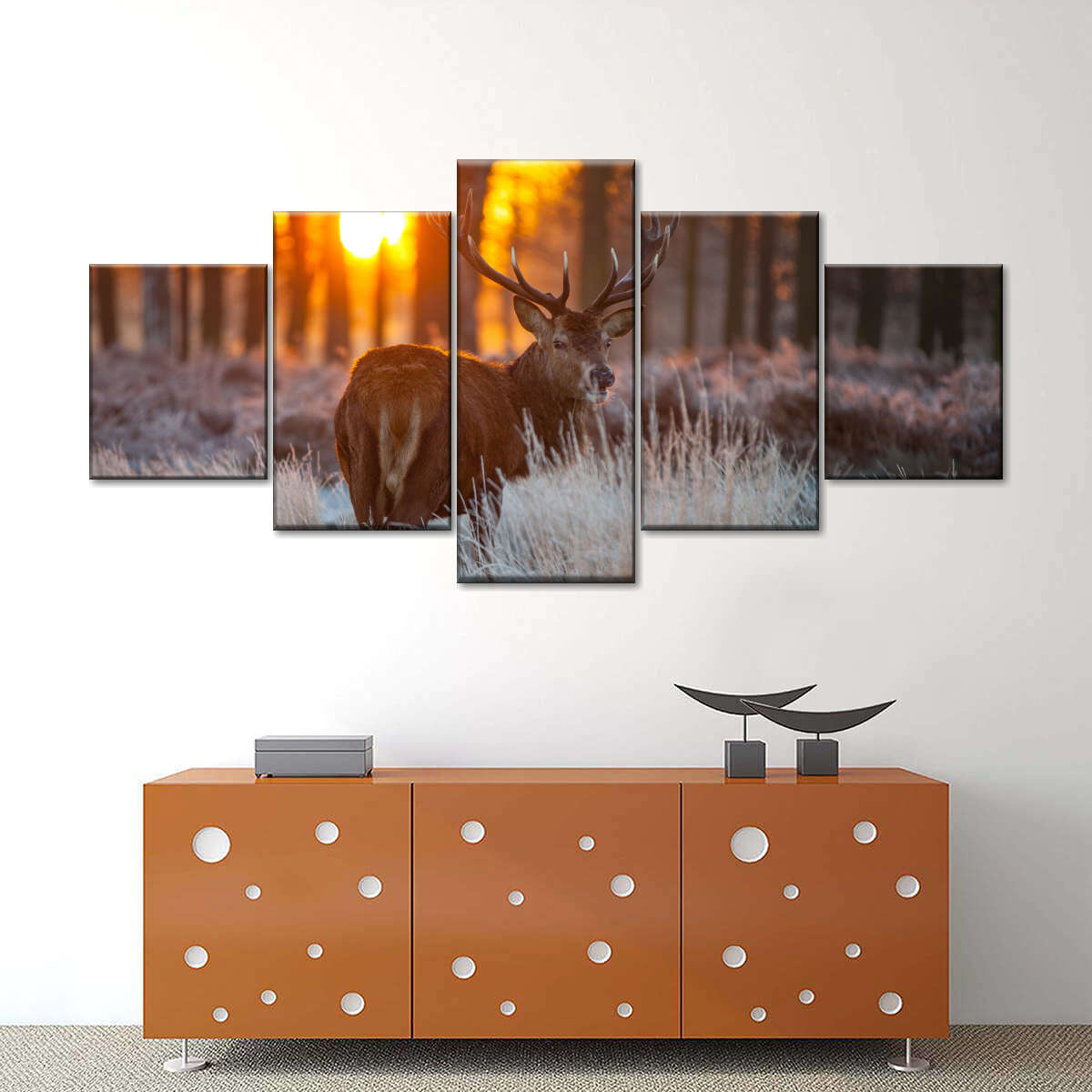 Forest Deer Hunting Wall Art