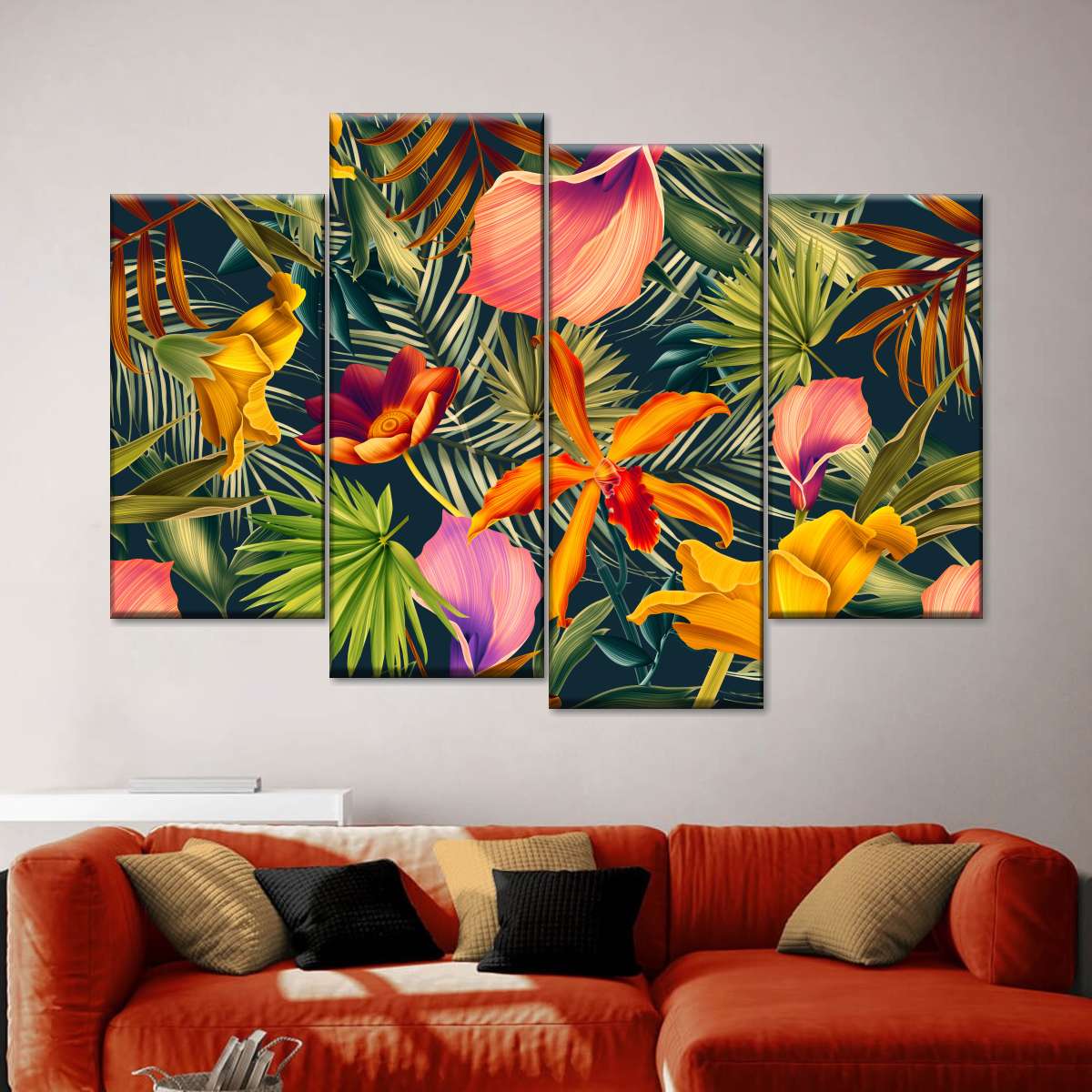 Tropical Floral Wall Art