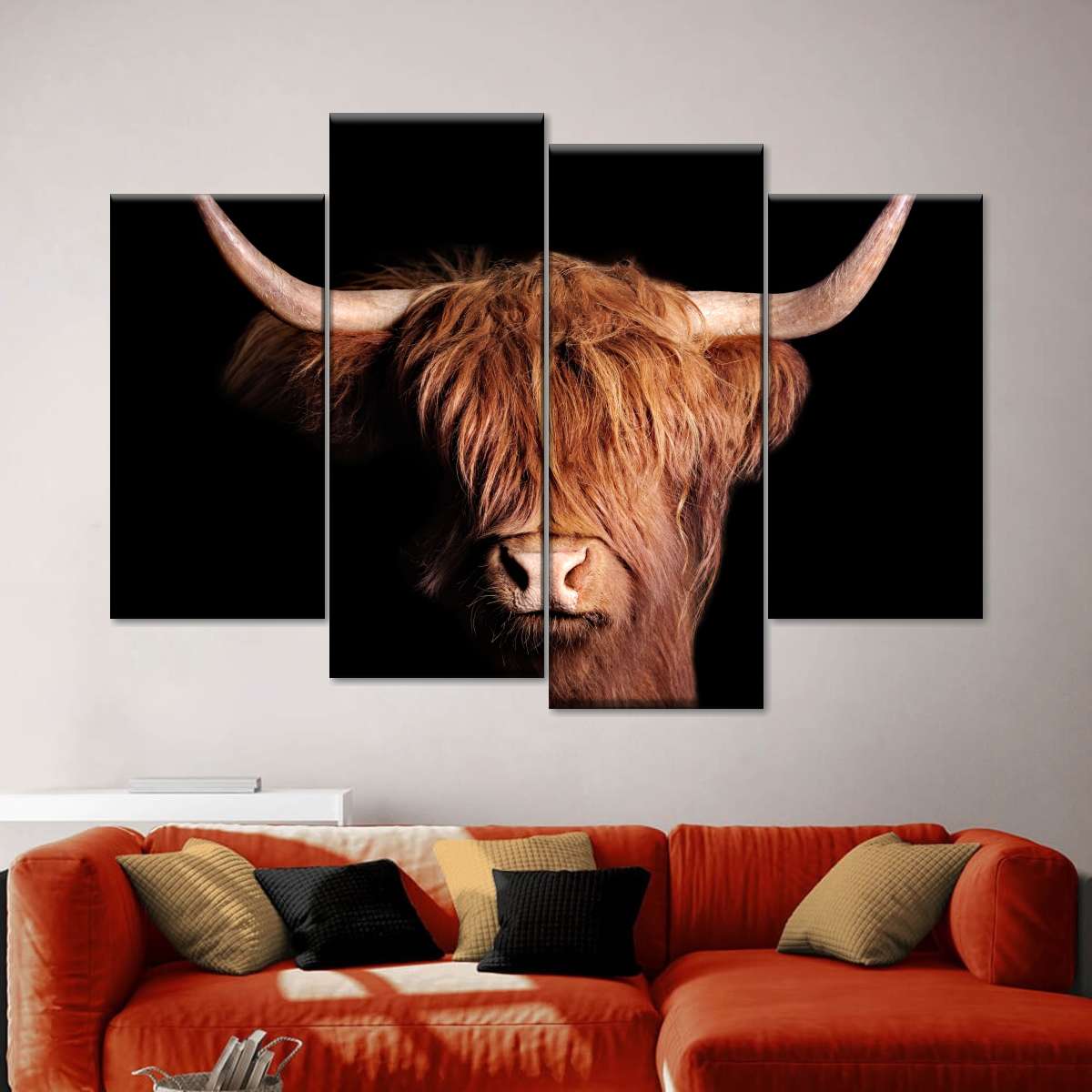 Scottish Highland Cow Wall Art