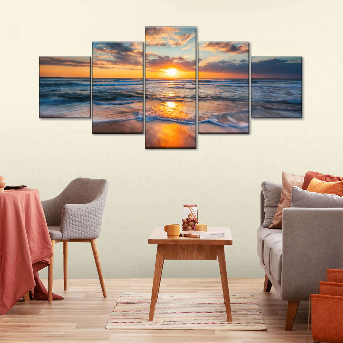 Summer Ocean Sunrise Wall Art