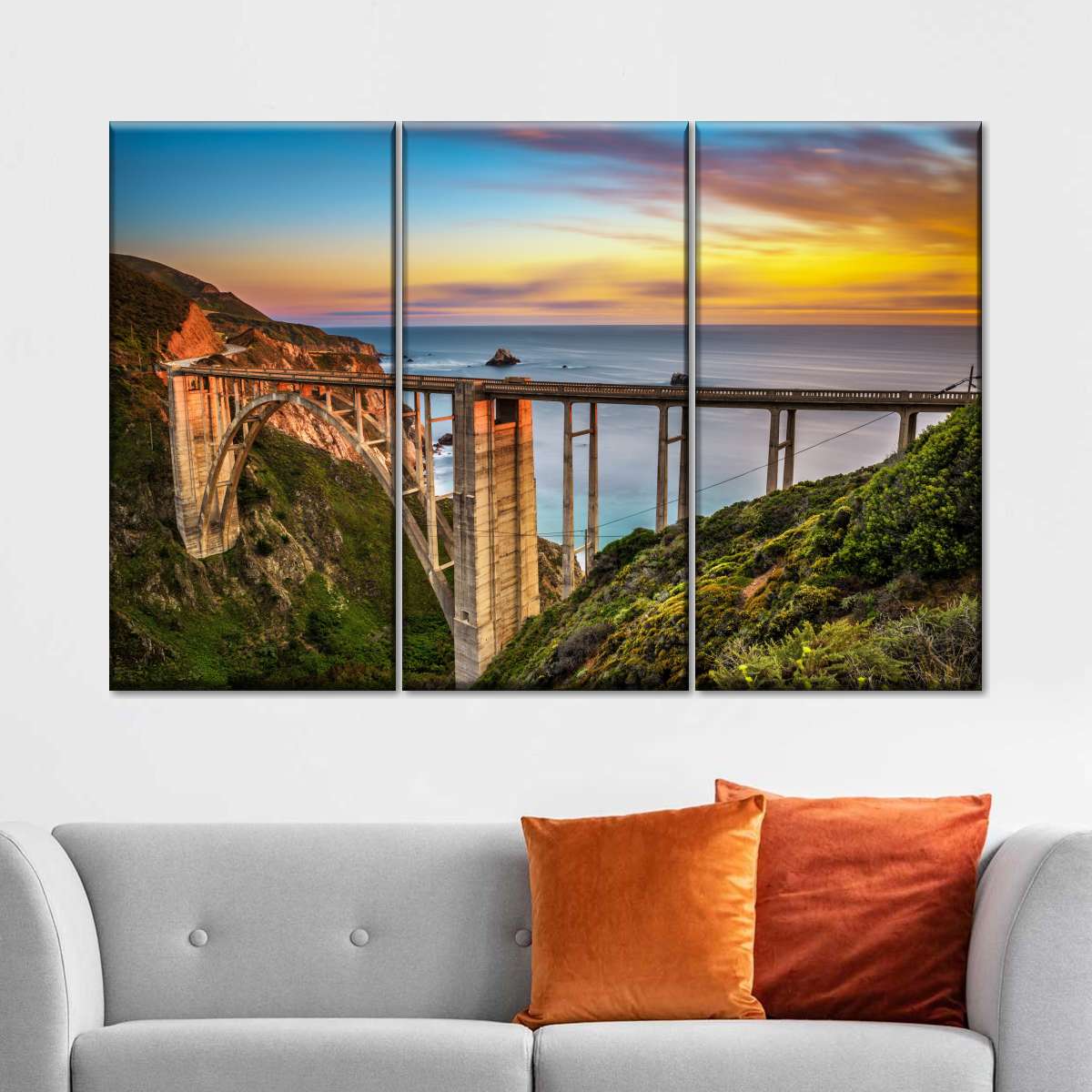 Bixby Creek Bridge At Sunset Wall Art