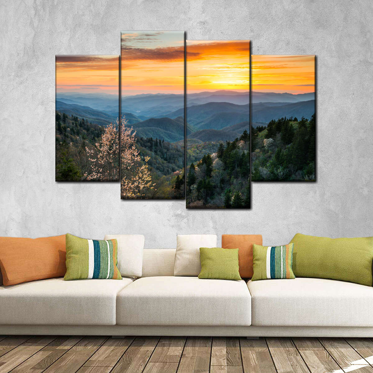 Great Smoky Mountains Sunrise Wall Art