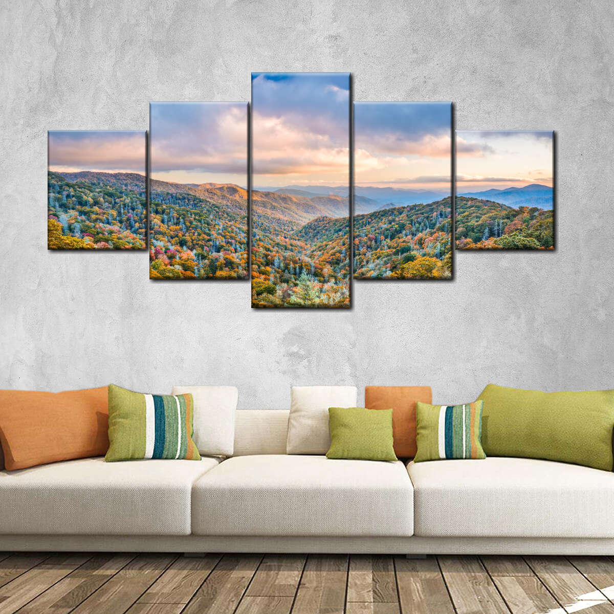 Smoky Mountains At Fall Wall Art