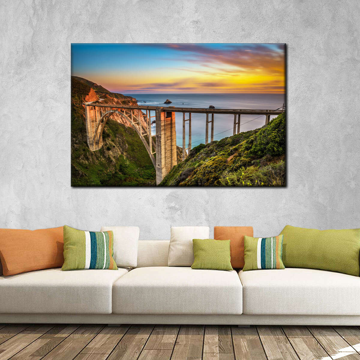 Bixby Creek Bridge At Sunset Wall Art