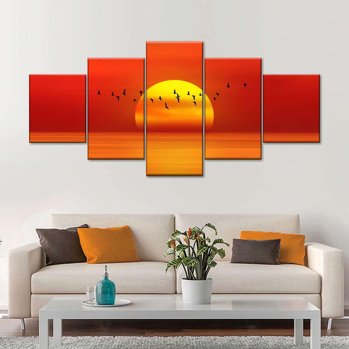 Calm Beach Sunrise Wall Art