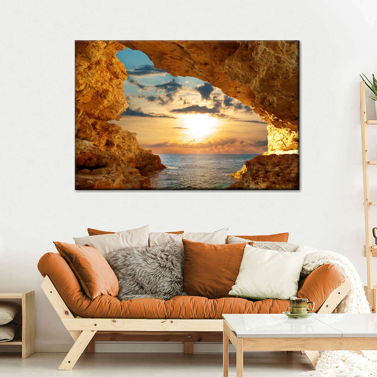 Bright Beach Sunrise Wall Art