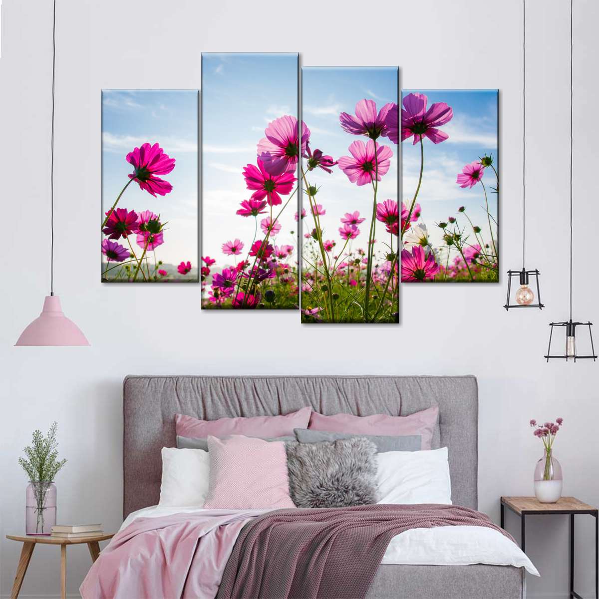 Wild Cosmos Flowers Wall Art