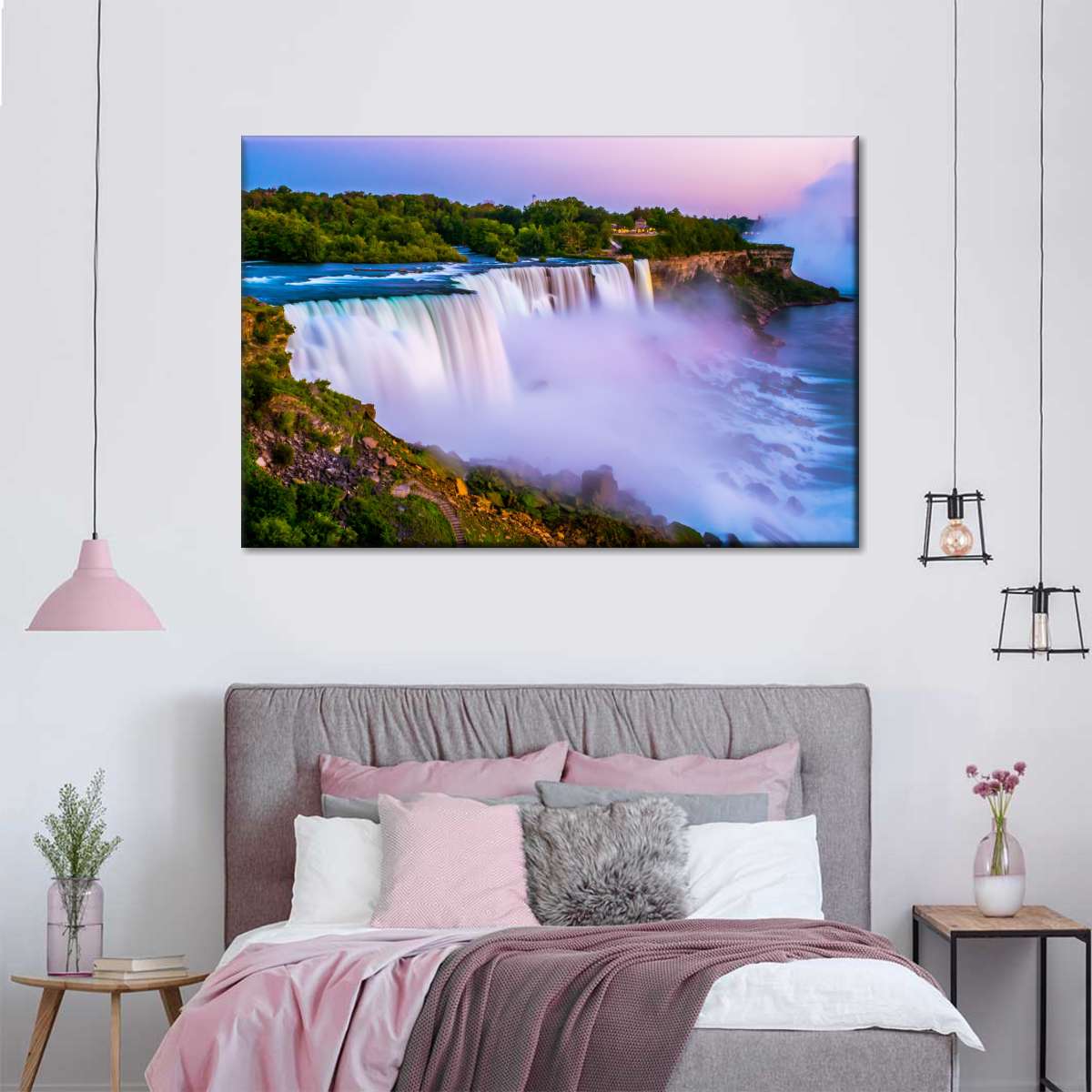 Evening At Niagara Falls Wall Art