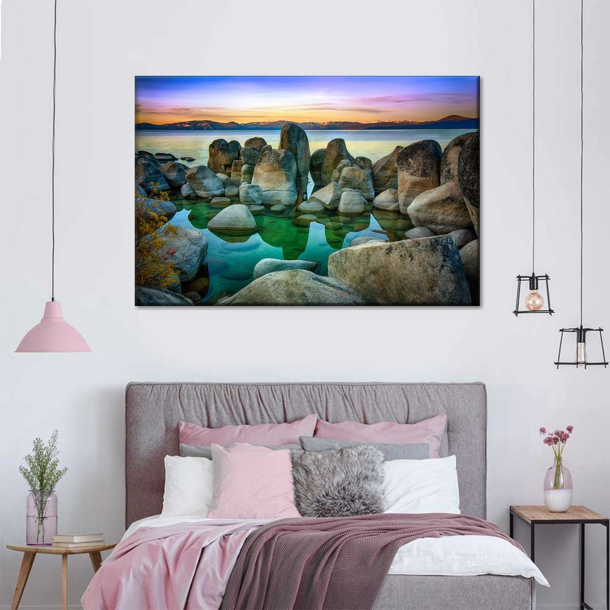 Rocks At Lake Tahoe Wall Art