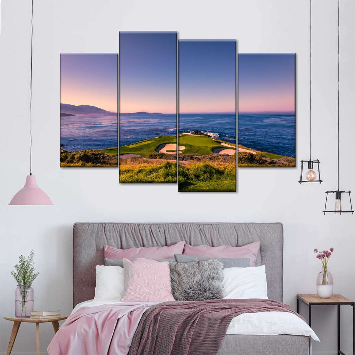 Pebble Beach Blue Sky Wall Art