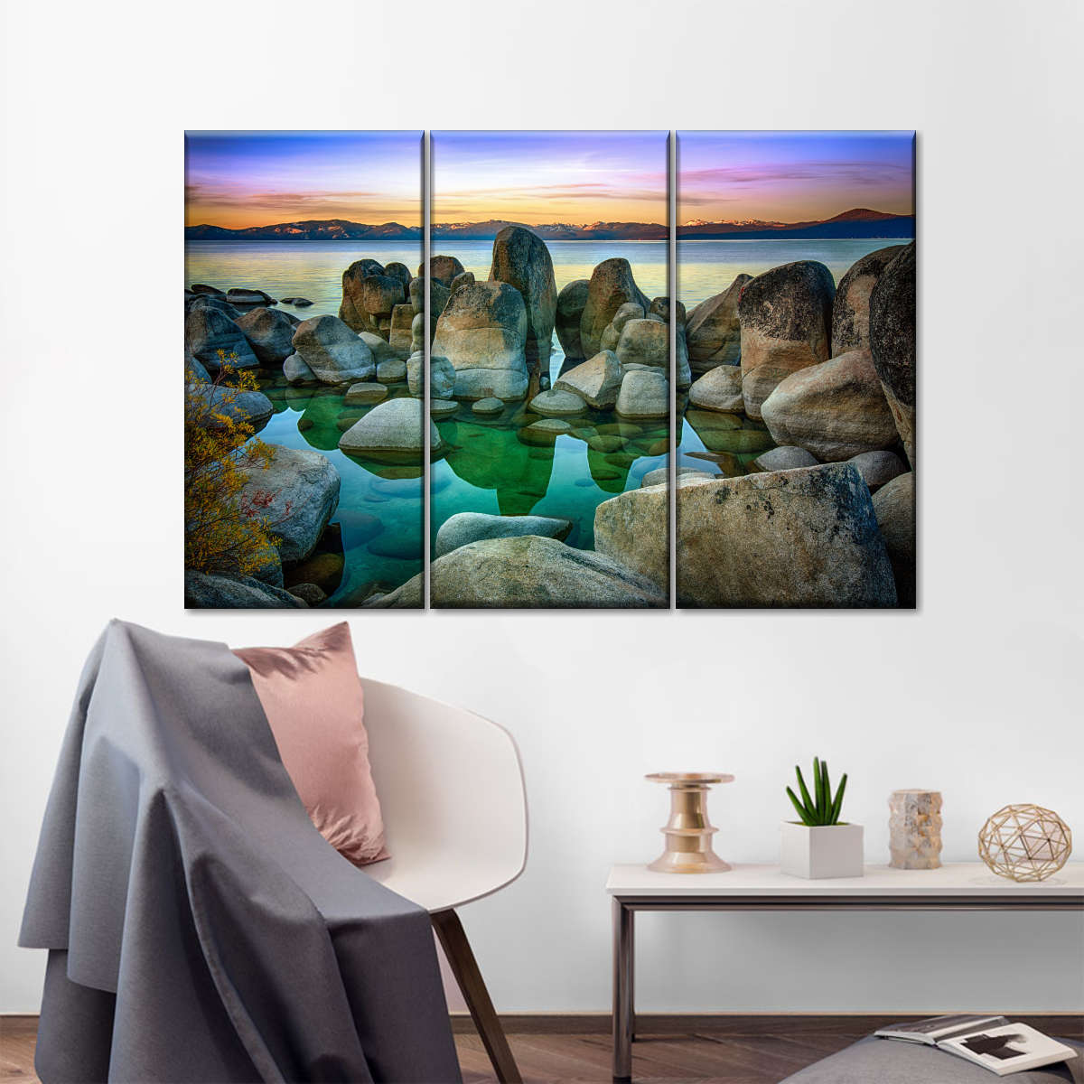 Rocks At Lake Tahoe Wall Art