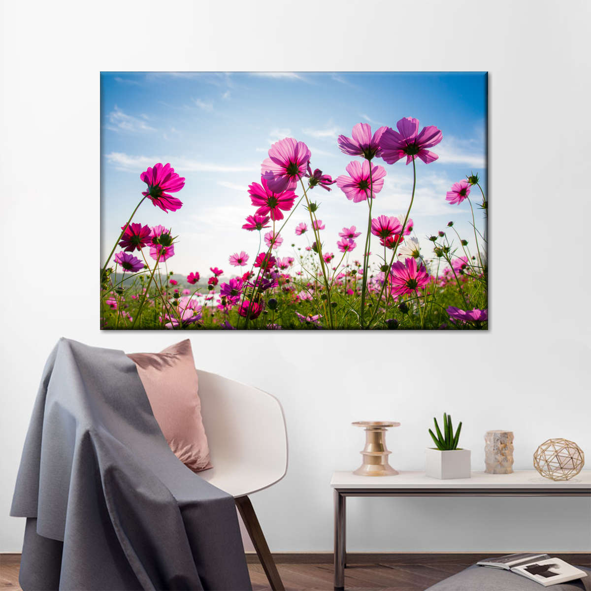 Wild Cosmos Flowers Wall Art