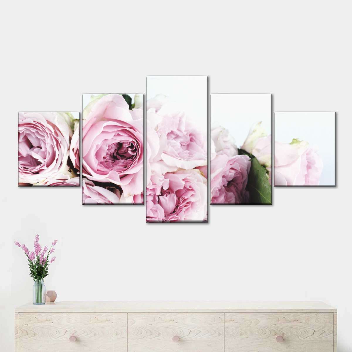 Layers Of Pink Peonies Wall Art