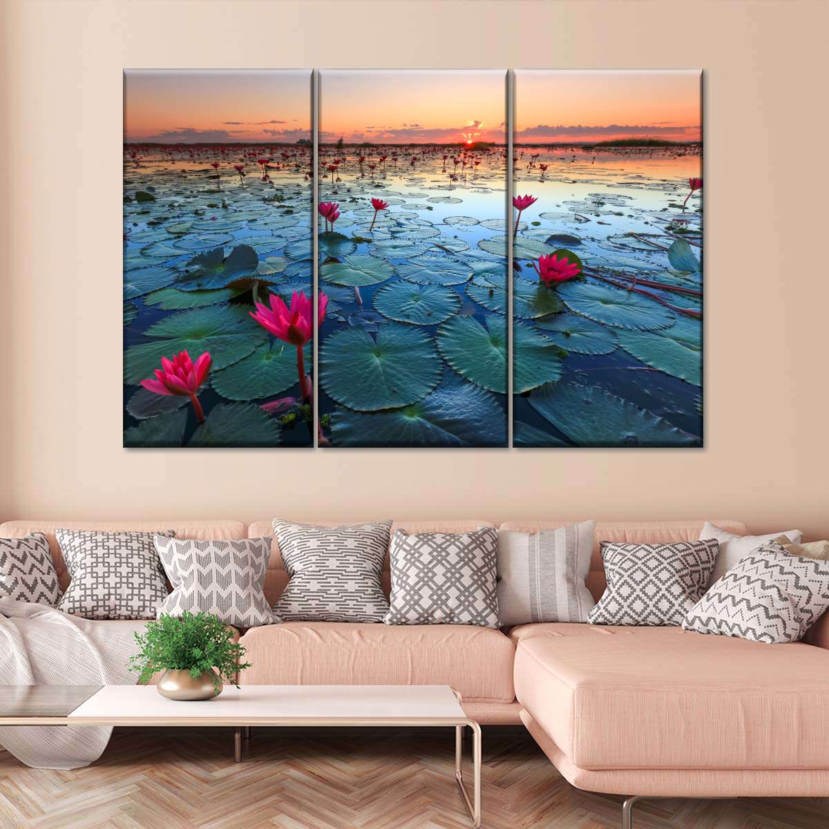 Lake Nong Harn Lotus Wall Art