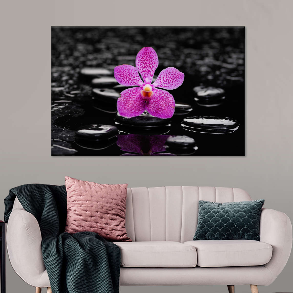 Zen Purple Orchid Wall Art