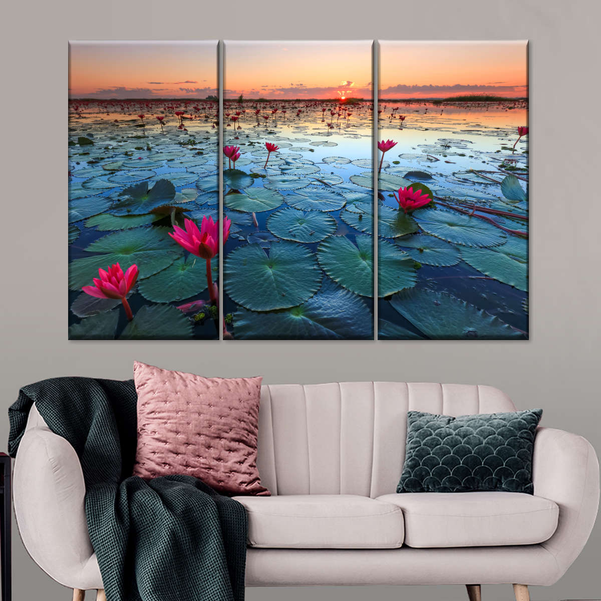 Lake Nong Harn Lotus Wall Art