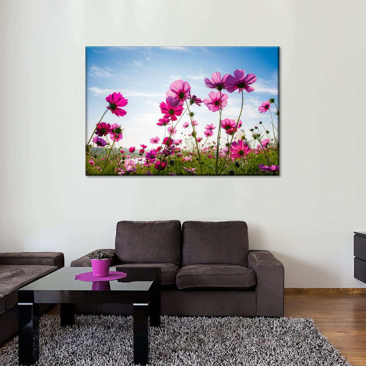 Wild Cosmos Flowers Wall Art