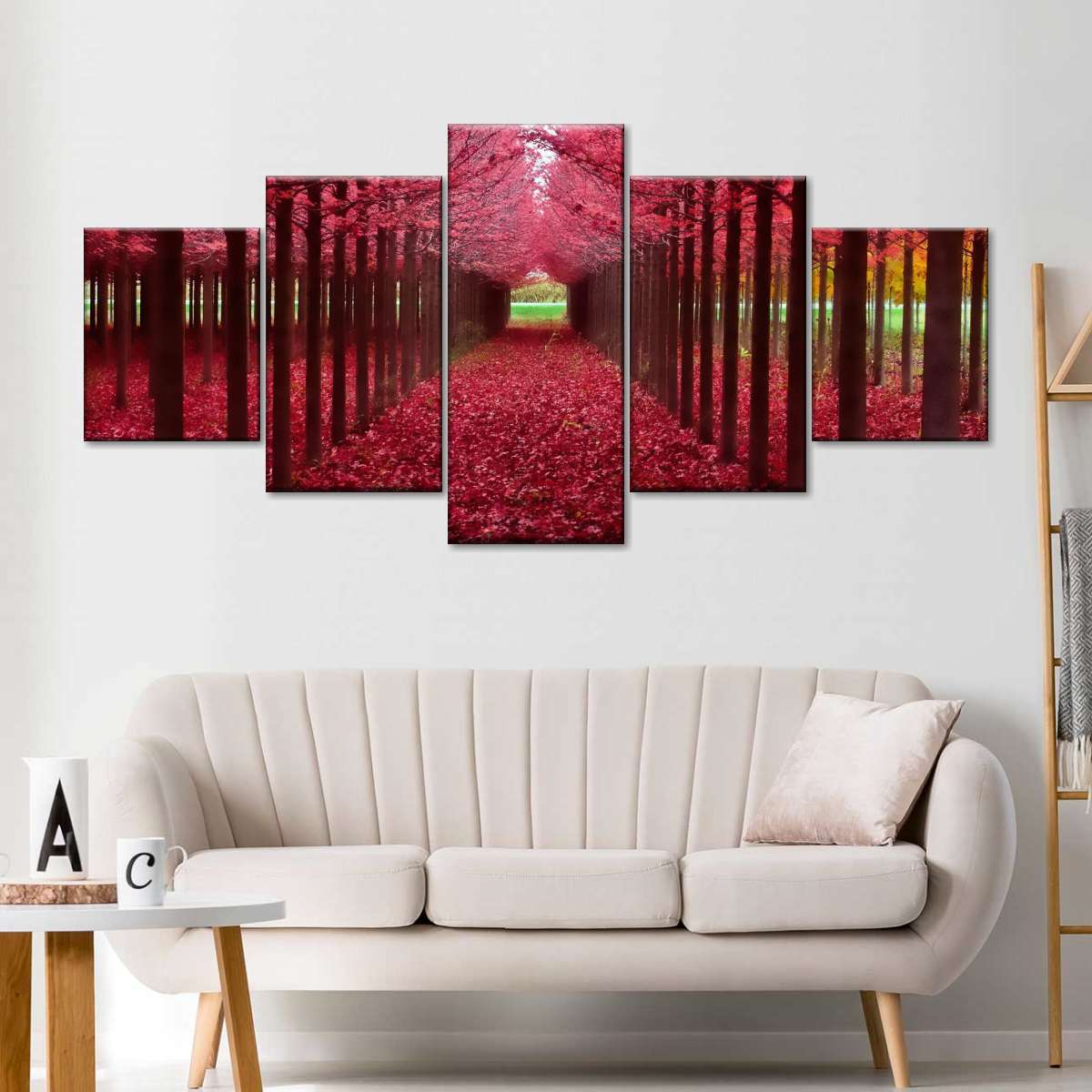 Red Forest Wall Art