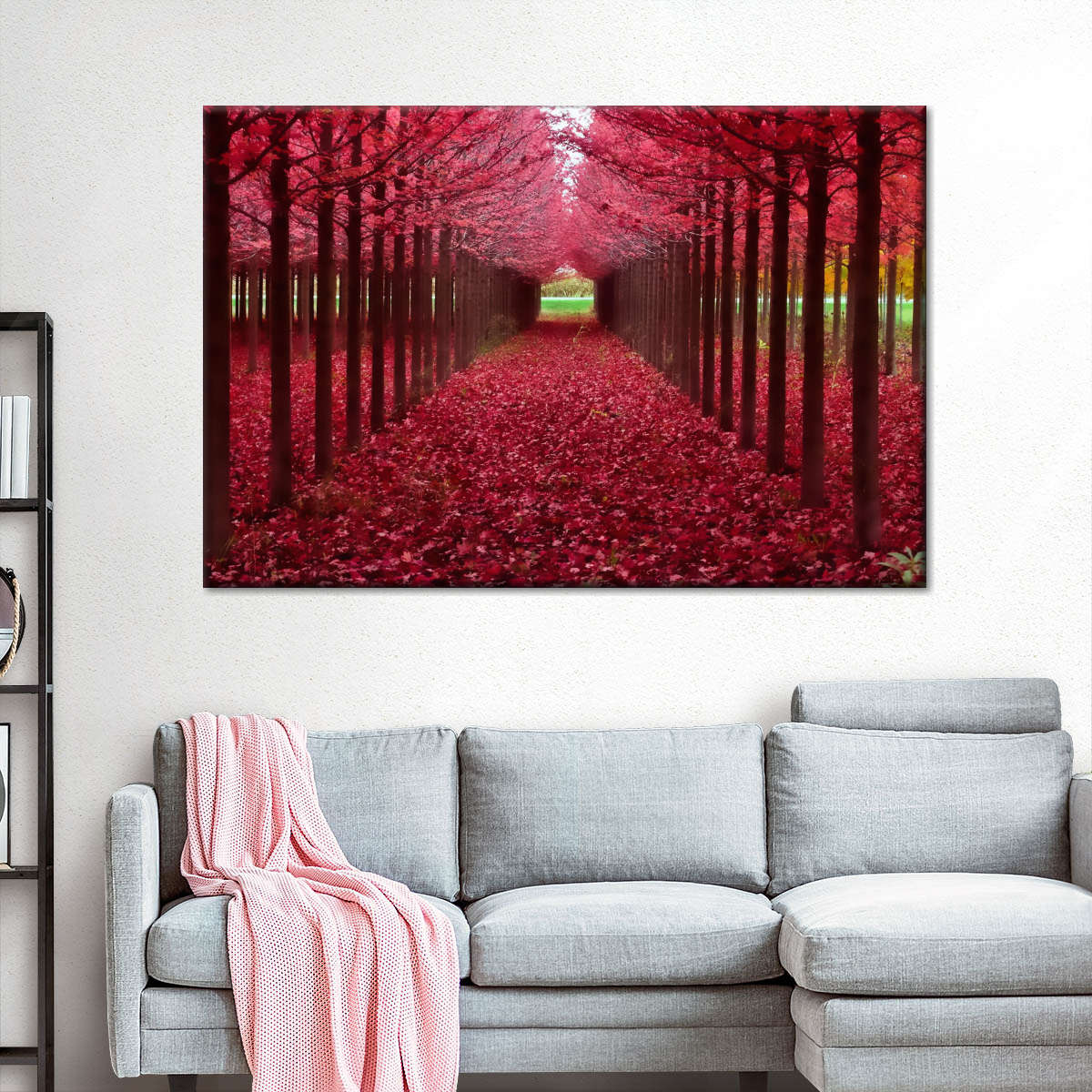 Red Forest Wall Art