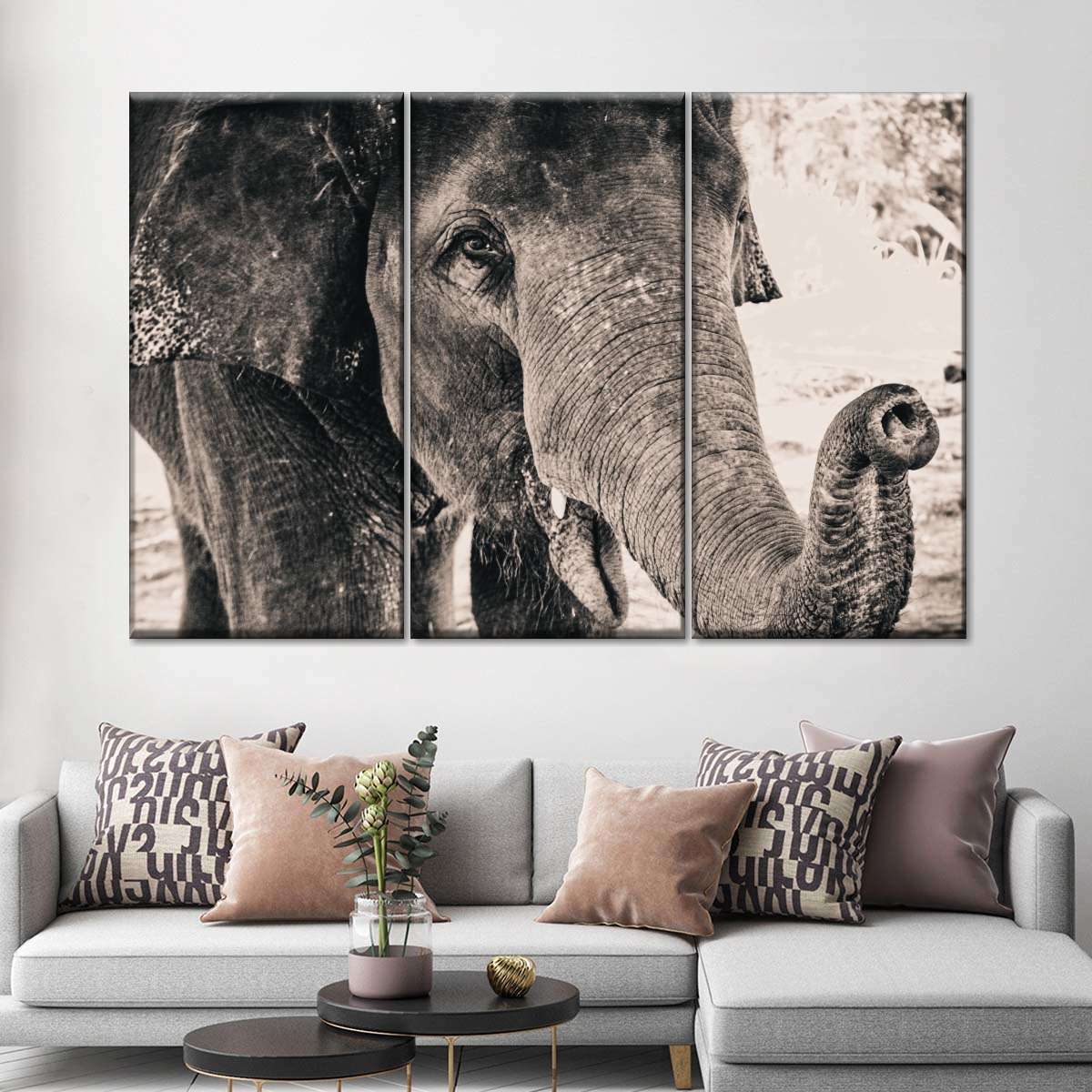 Elephant Up Close Wall Art