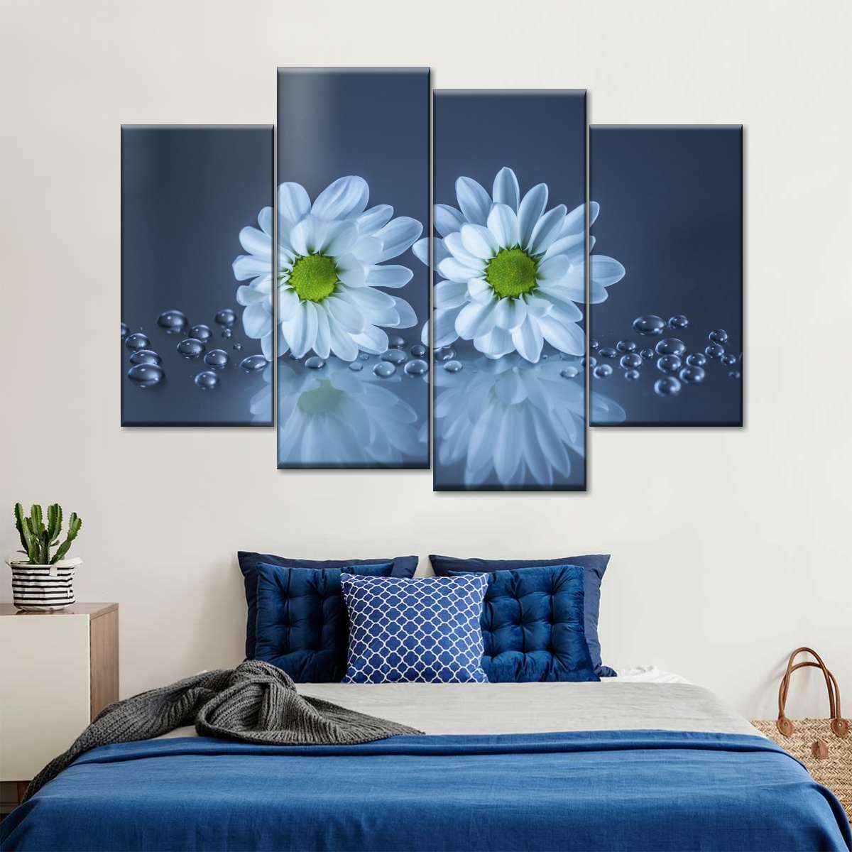 White Daisies Wall Art