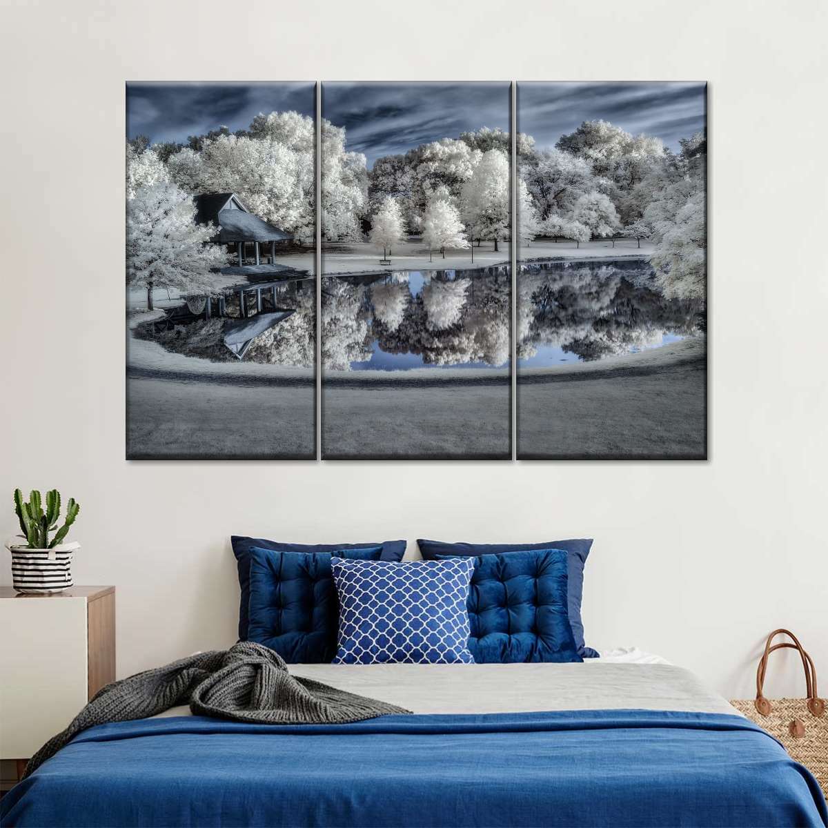 Winter Nightscape Wall Art