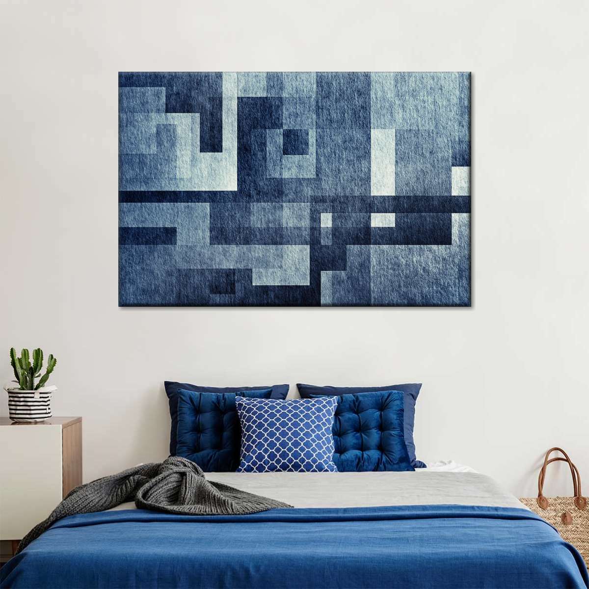 Creative Blue Abstract Wall Art