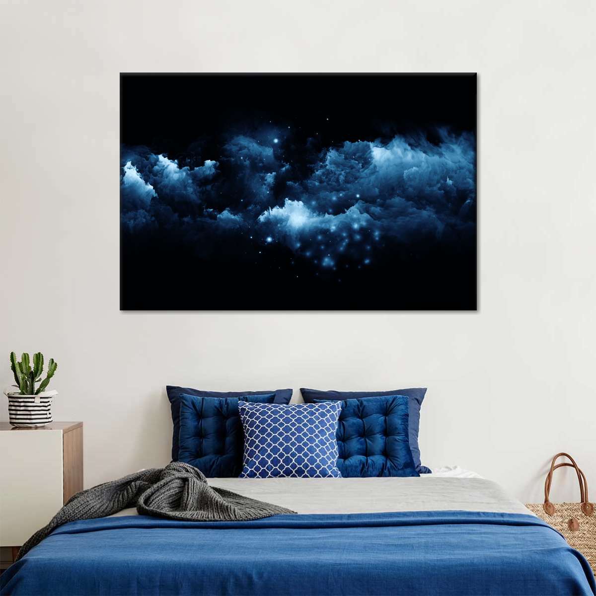 Starry Nighttime Sky Wall Art