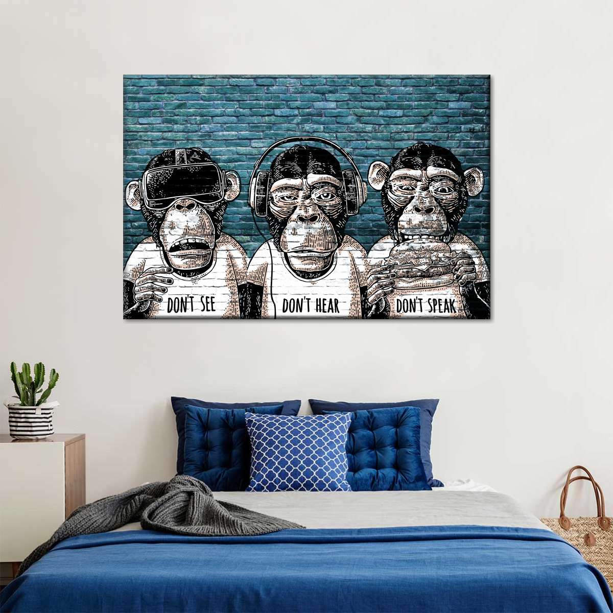 Three Monkeys Wall Art