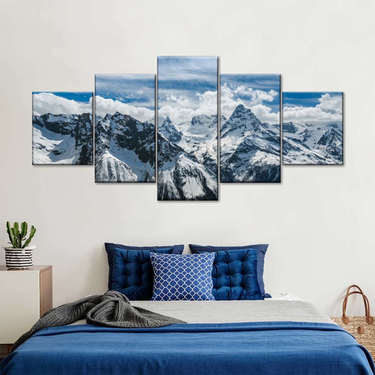 Snow Mountain Peaks Wall Art