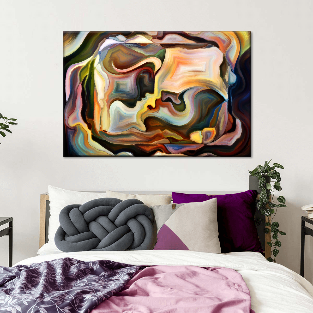 Passionate Moment Abstract Wall Art