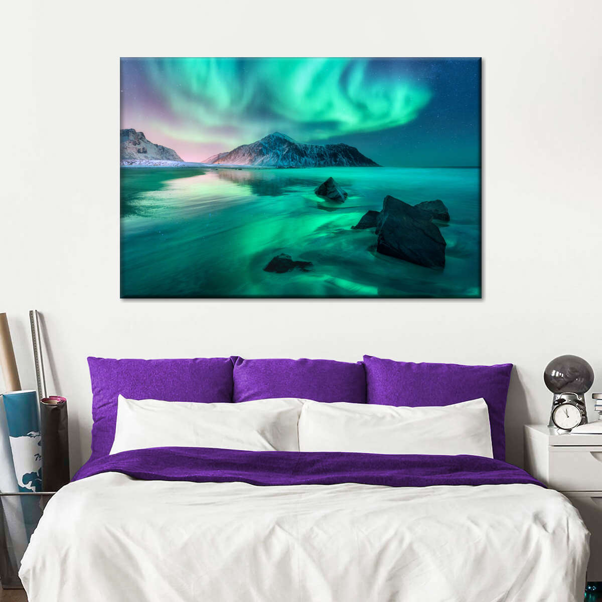 Lofoten Islands Aurora Wall Art