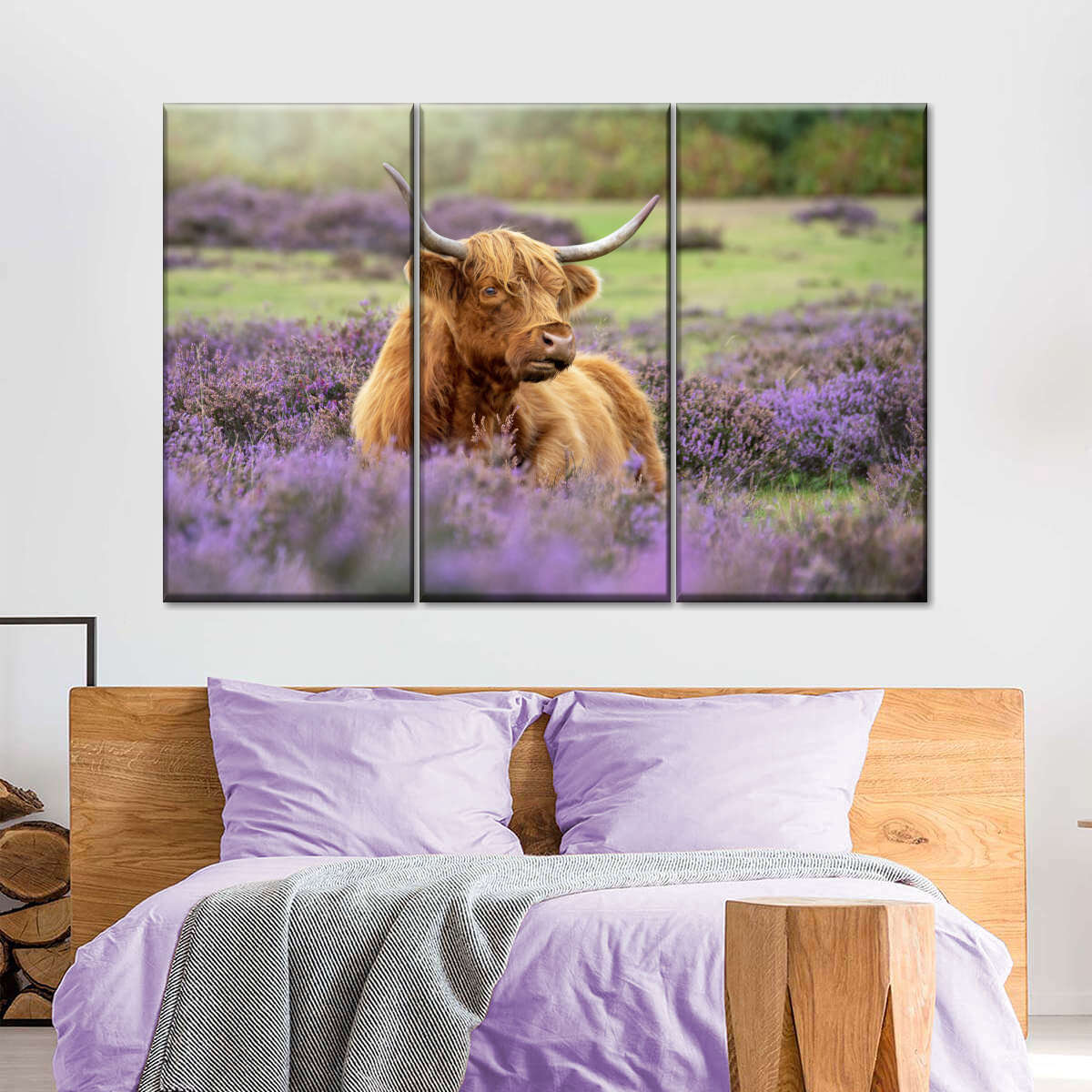 Highland Cow Paradise Wall Art