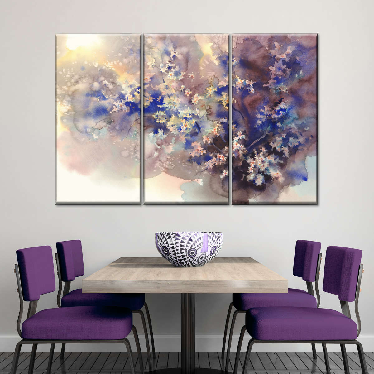 Cherry Floral Abstract Wall Art