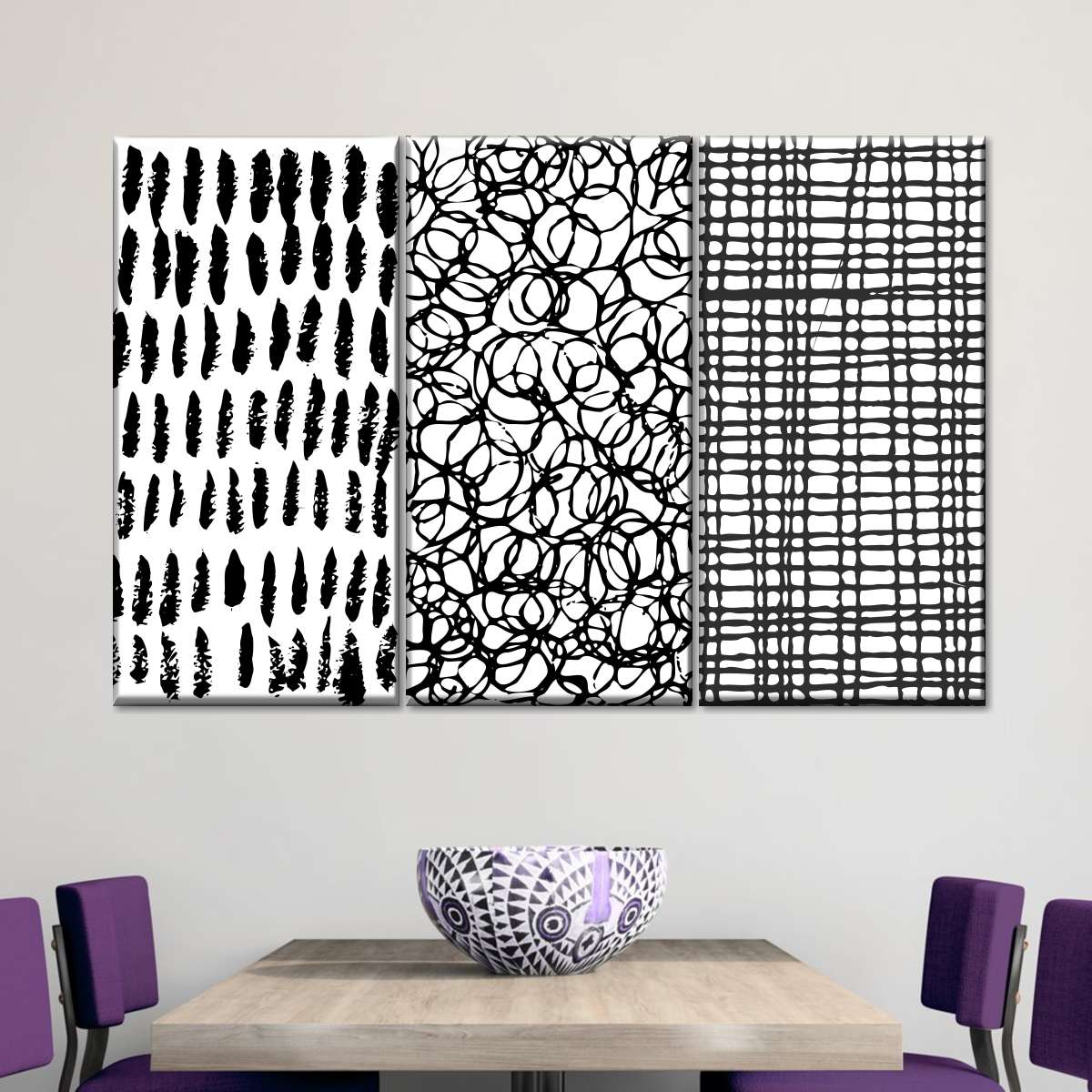 Bold Scribbles Abstract II Wall Art