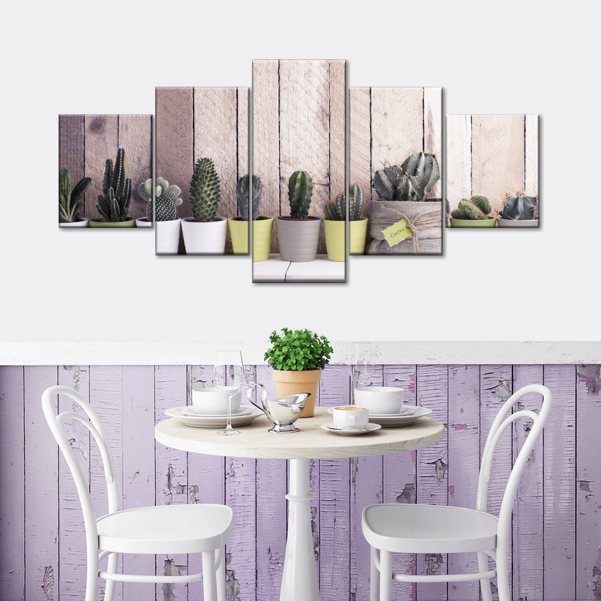 Succulent Plant Pots Wall Art