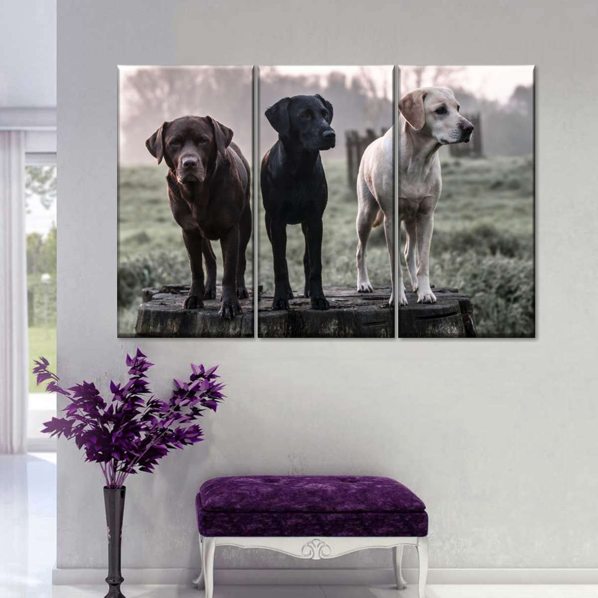 Labrador Dogs Wall Art