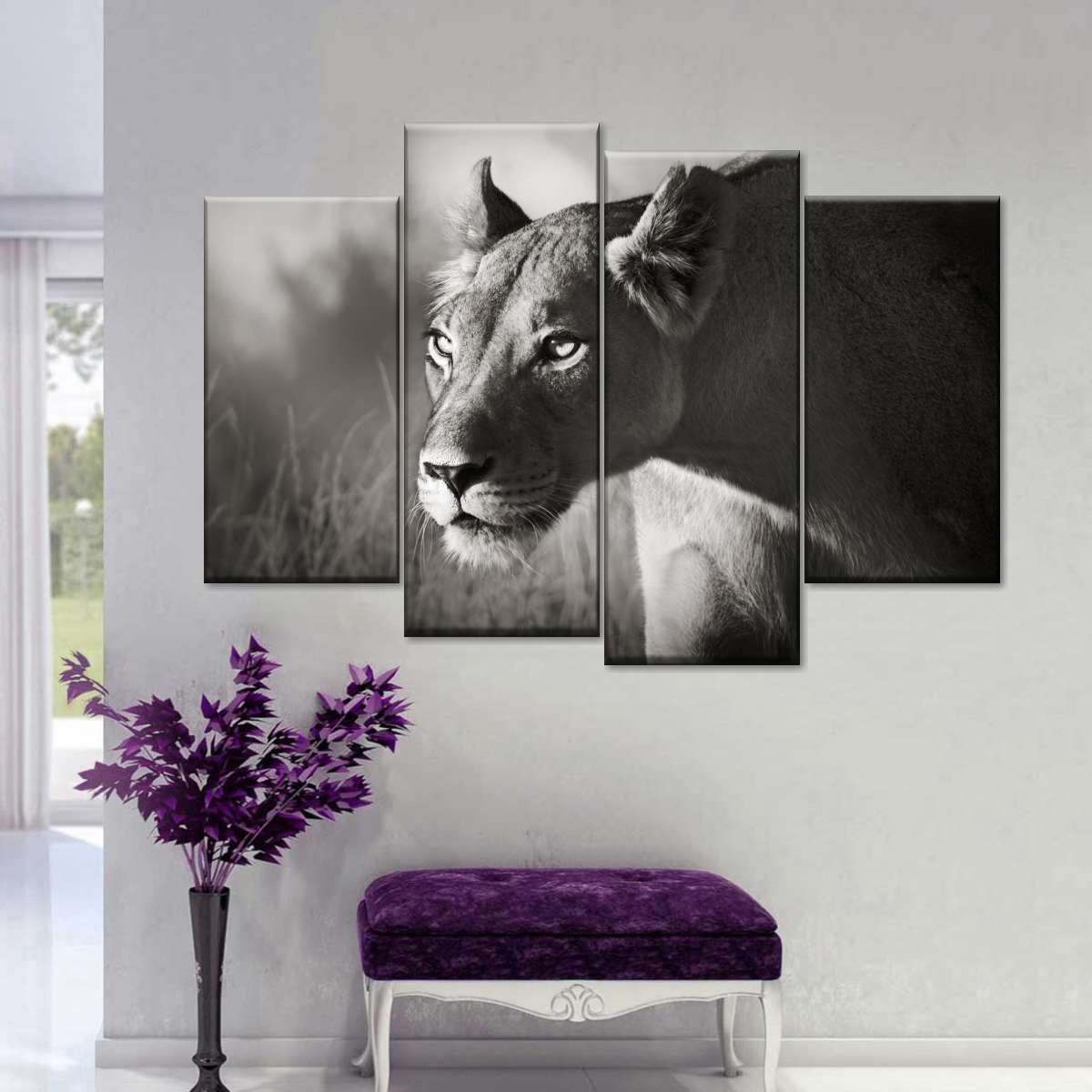 Stalking Lioness Wall Art