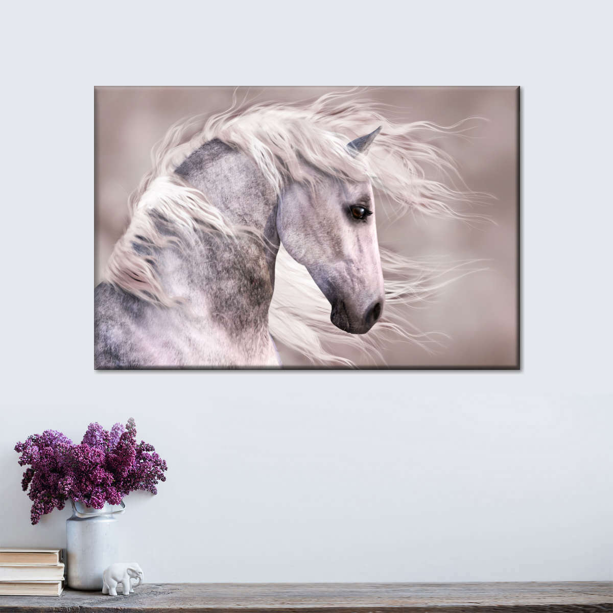 Arabian Dapple Grey Horse Wall Art