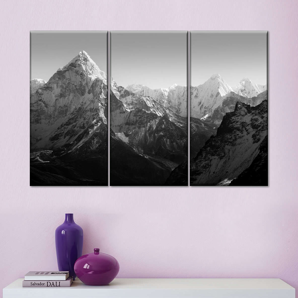 Black And White Mountain Wall Art