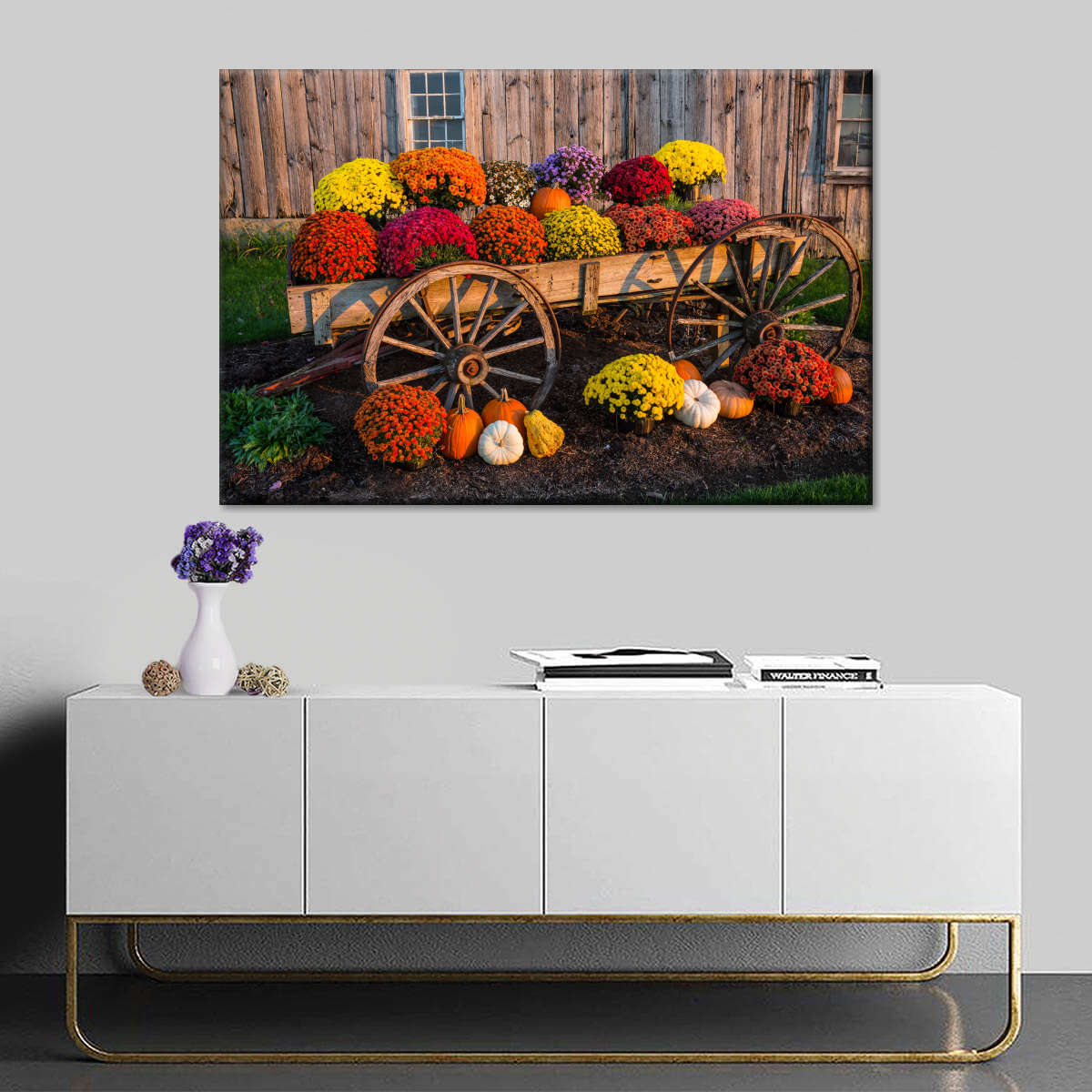 Flower Vending Stall Wall Art