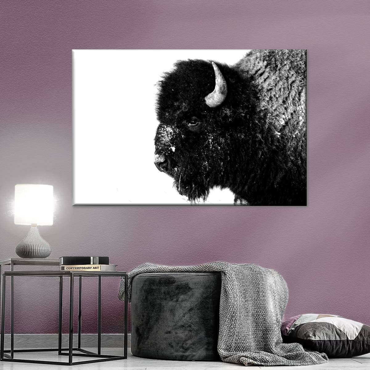 Black Bison Wall Art