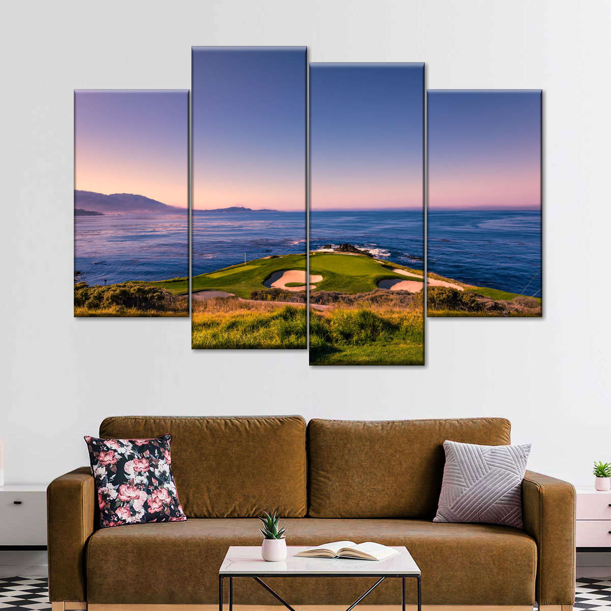 Pebble Beach Blue Sky Wall Art