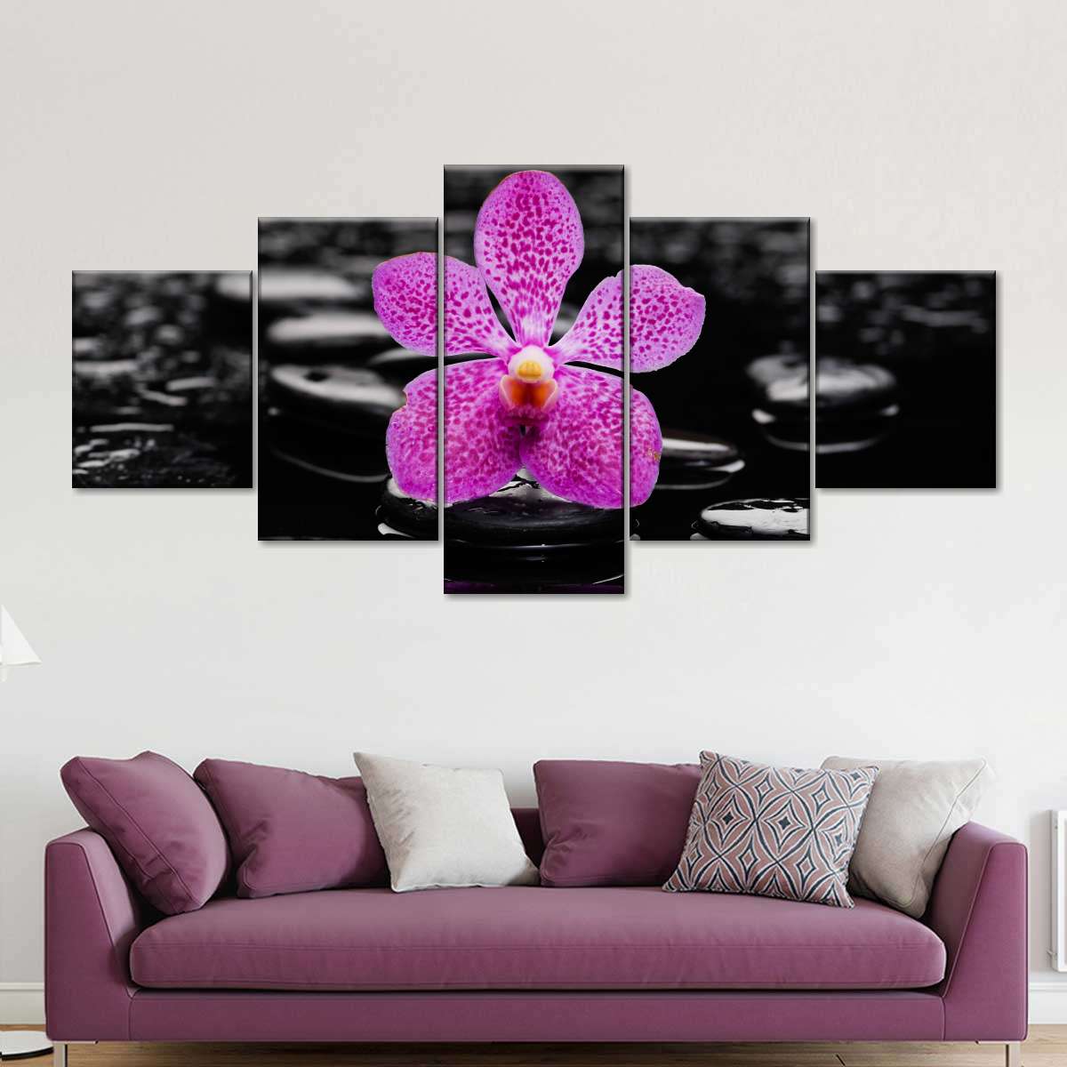 Zen Purple Orchid Wall Art