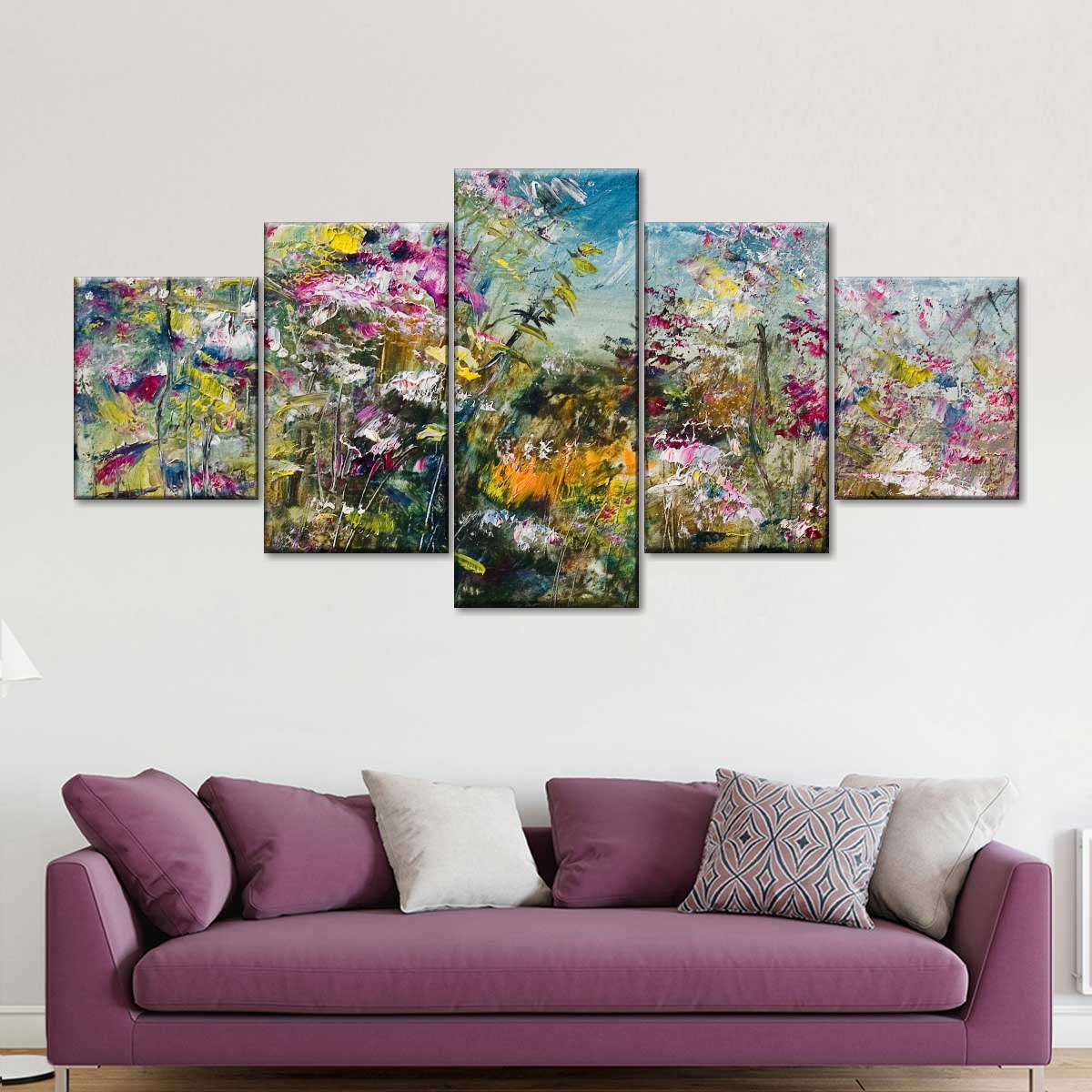 Abstract Wildflower Wall Art