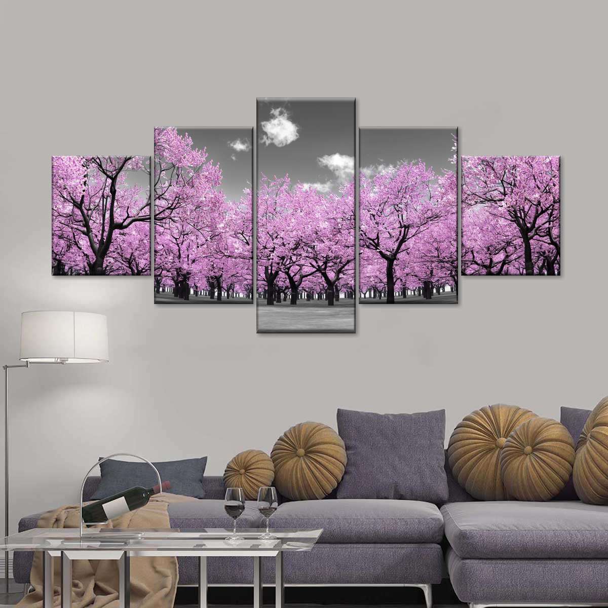 Pop Pink Forest Wall Art