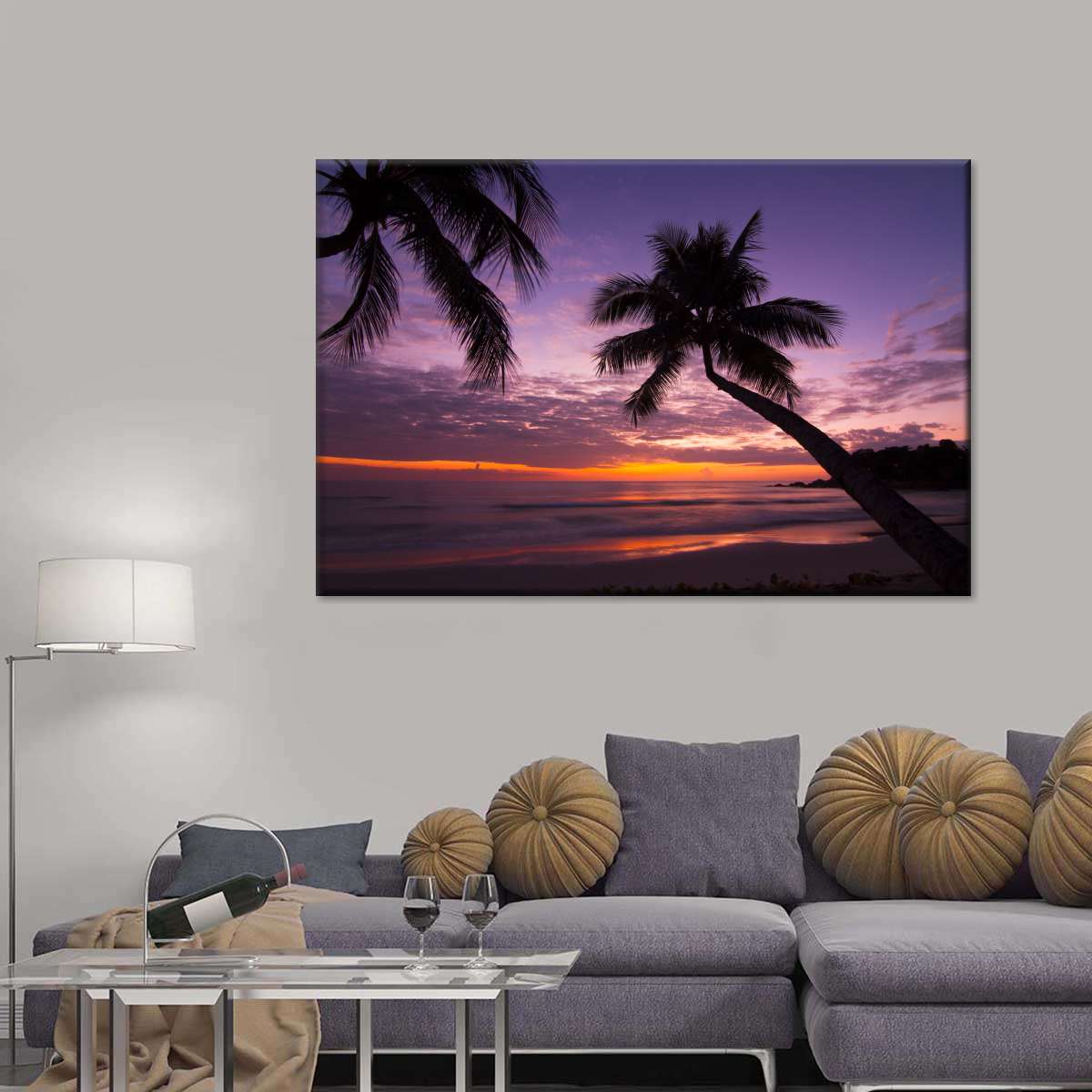 Palm Koh Samui Sunset Wall Art